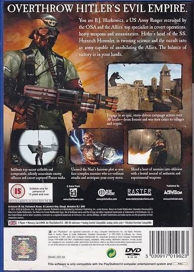 Return to Castle Wolfenstein Operation Resurrection - PS2 (Genbrug)